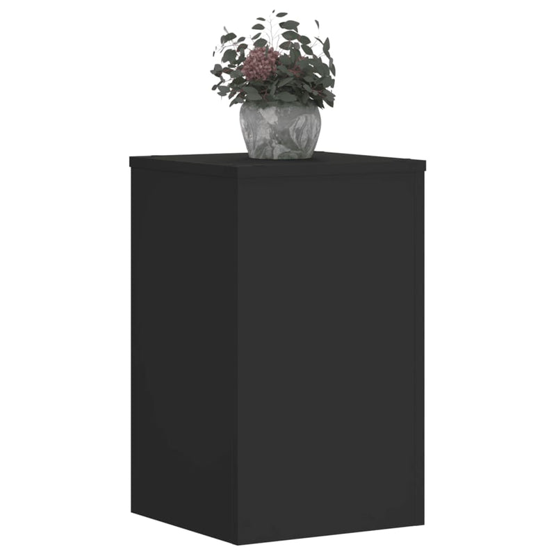 Load image into Gallery viewer, Vidaxl plantenstandaards 2 st 30x30x50 cm bewerkt hout zwart
