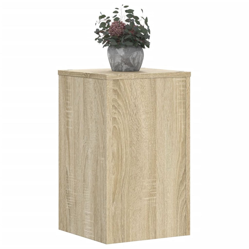 Load image into Gallery viewer, Vidaxl plantenstandaards 2 st 30x30x50 cm bewerkt hout sonoma eiken
