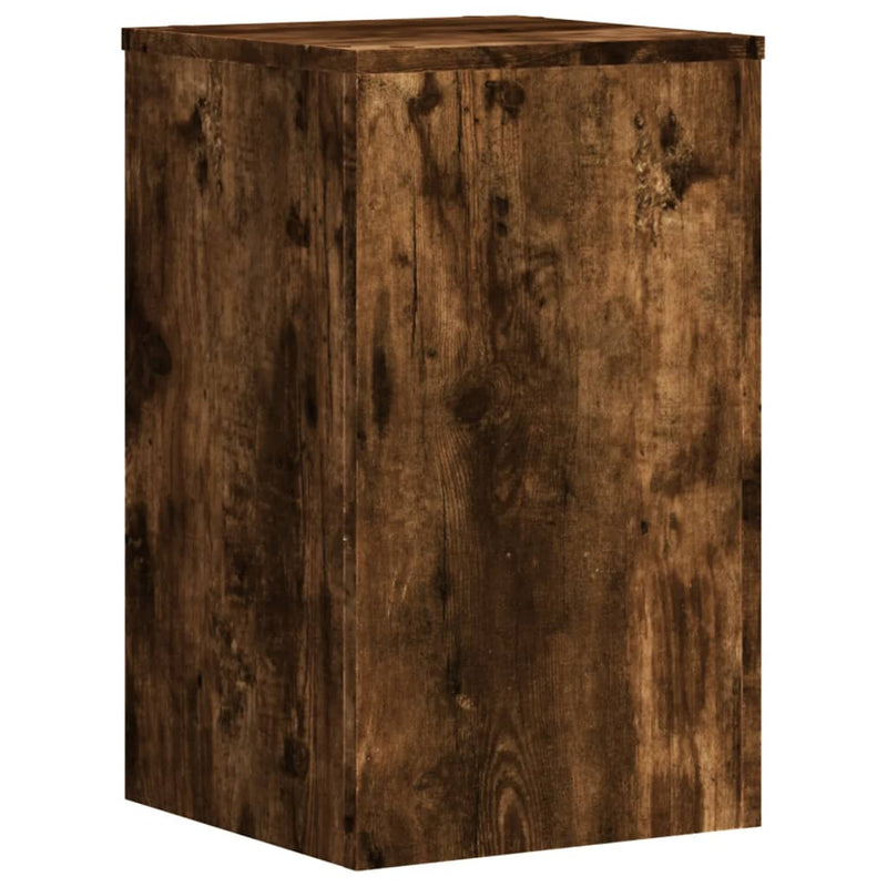 Load image into Gallery viewer, Vidaxl plantenstandaards 2 st 30x30x50 cm bewerkt hout gerookt eiken
