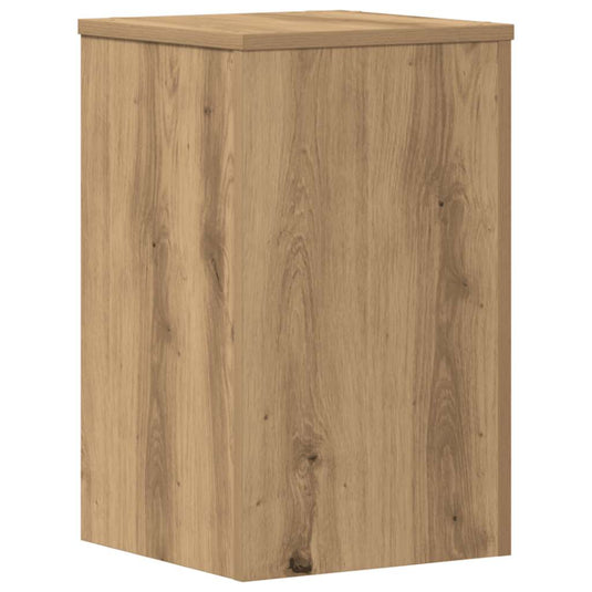 Vidaxl plantenstandaards 2 st 30x30x50 cm hout artisanaal eiken
