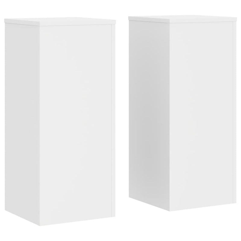 Load image into Gallery viewer, Vidaxl plantenstandaards 2 st 30x30x70 cm bewerkt hout wit
