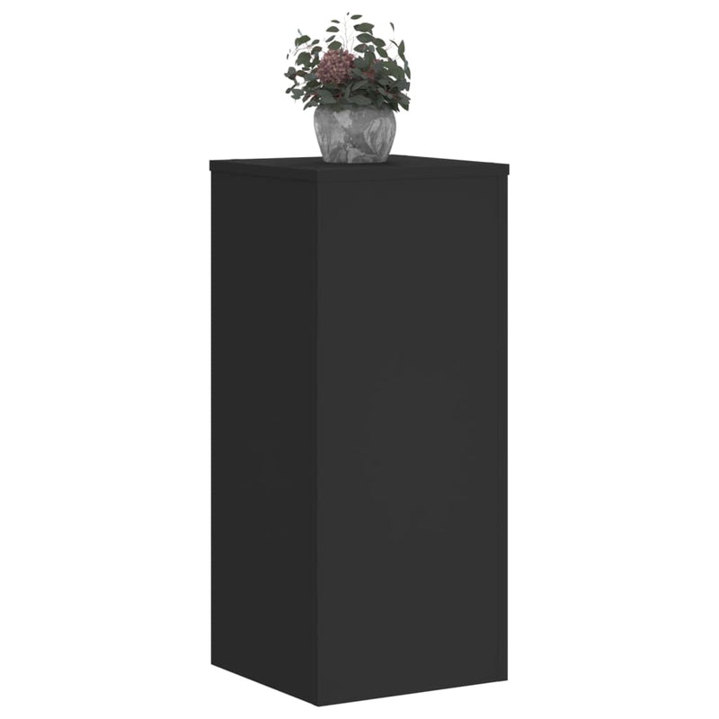 Load image into Gallery viewer, Vidaxl plantenstandaards 2 st 30x30x70 cm bewerkt hout zwart
