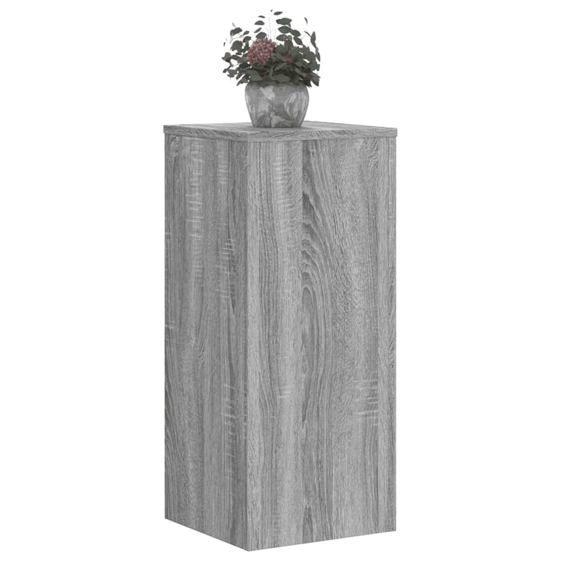 Load image into Gallery viewer, Vidaxl plantenstandaards 2 st 30x30x70 cm bewerkt hout grijs sonoma
