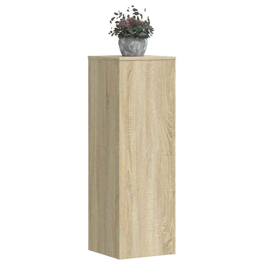 Vidaxl plantenstandaard 33x33x100 cm bewerkt hout sonoma eikenkleurig