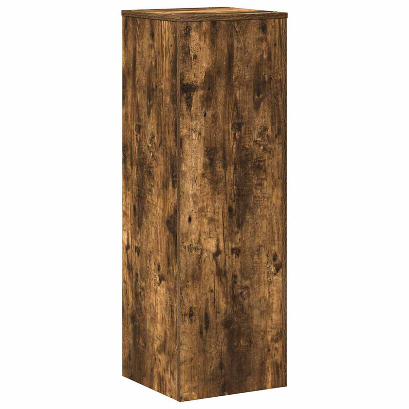 Load image into Gallery viewer, Vidaxl plantenstandaard 33x33x100 cm bewerkt hout gerookt eikenkleurig

