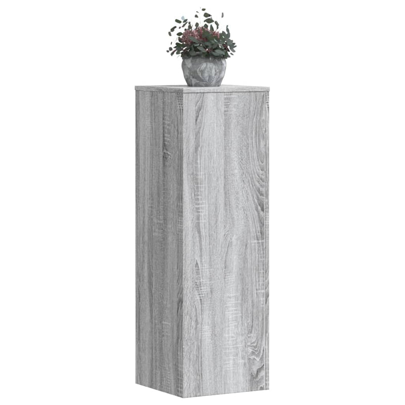 Load image into Gallery viewer, Vidaxl plantenstandaard 33x33x100 cm bewerkt hout grijs sonoma eiken
