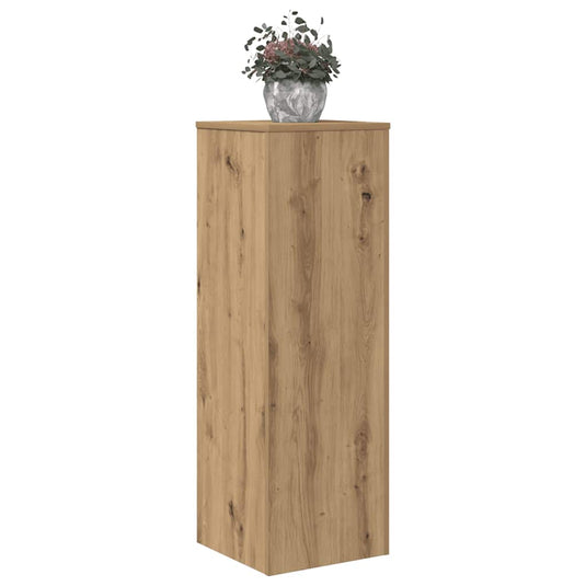 Vidaxl plantenstandaard 33x33x100 cm bewerkt hout artisanaal eiken