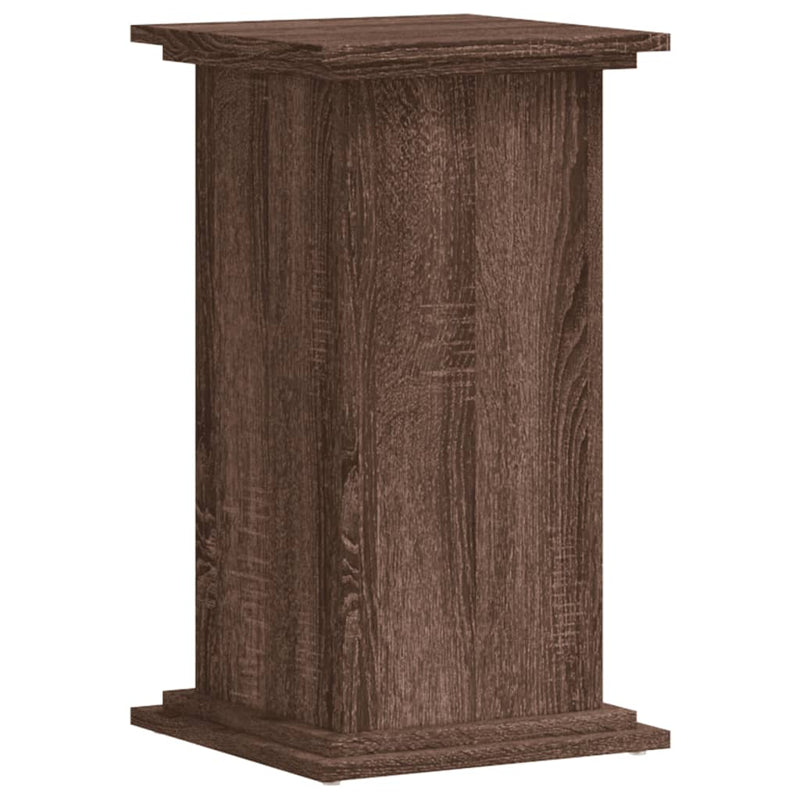 Load image into Gallery viewer, Vidaxl plantenstandaard 33x33x60 cm bewerkt hout bruin eikenkleurig
