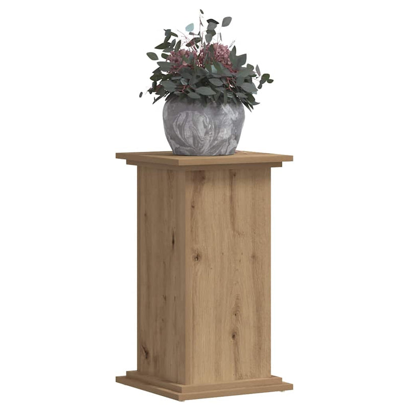 Load image into Gallery viewer, Vidaxl plantenstandaard 33x33x60 cm bewerkt hout artisanaal eiken
