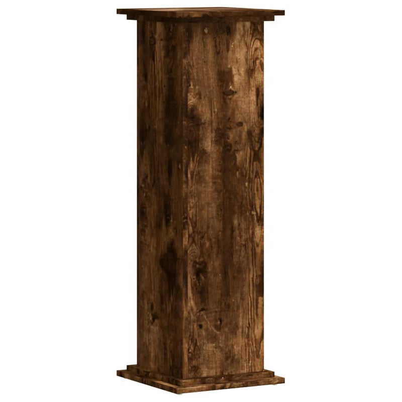 Load image into Gallery viewer, Vidaxl plantenstandaard 33x33x100 cm bewerkt hout gerookt eikenkleurig
