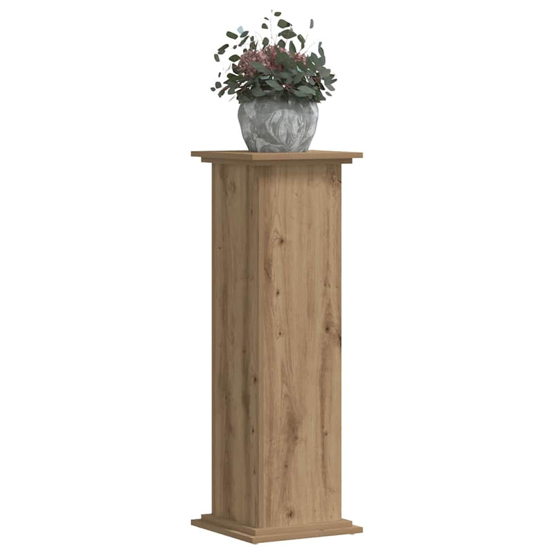 Load image into Gallery viewer, Vidaxl plantenstandaard 33x33x100 cm bewerkt hout artisanaal eiken

