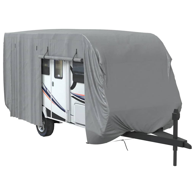Load image into Gallery viewer, Vidaxl caravanhoes 670x250x220 cm vliesvlies grijs
