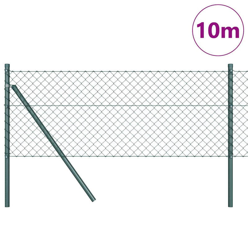 Load image into Gallery viewer, Vidaxl afrasteringspaal groen 10 x 0,6 m (40 x 40 mm gaas)
