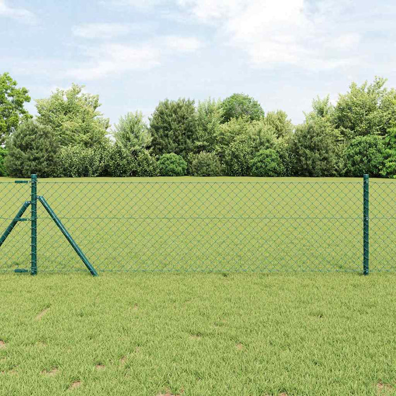 Load image into Gallery viewer, Vidaxl afrasteringspaal groen 10 x 0,8 m (40 x 40 mm gaas)
