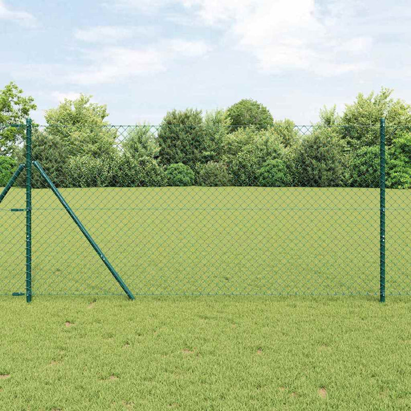 Load image into Gallery viewer, Vidaxl afrasteringspaal groen 10 x 1,4 m (40 x 40 mm gaas)

