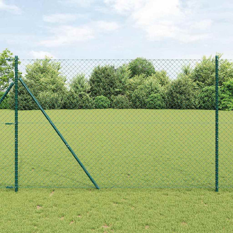 Load image into Gallery viewer, Vidaxl afrasteringspaal groen 10 x 1,6 m (40 x 40 mm gaas)
