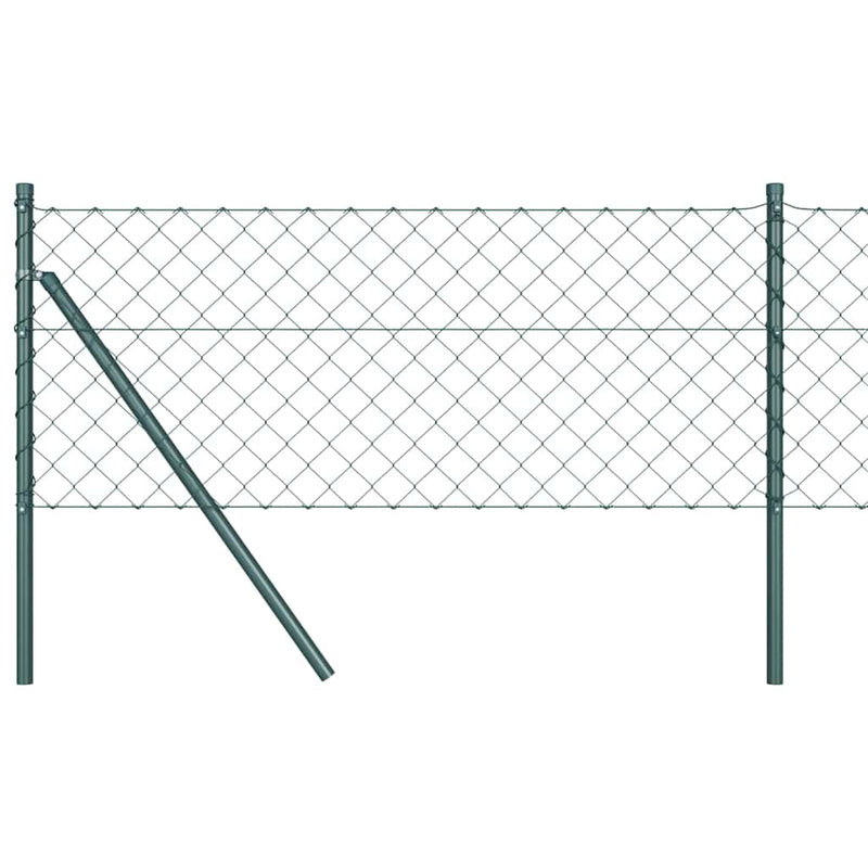 Load image into Gallery viewer, Vidaxl afrasteringspaal groen 0,8 x 25 m (60 x 60 mm gaas) staal
