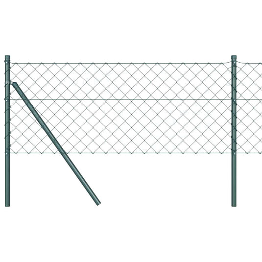 Vidaxl afrasteringspaal groen 0,8 x 25 m (60 x 60 mm gaas) staal