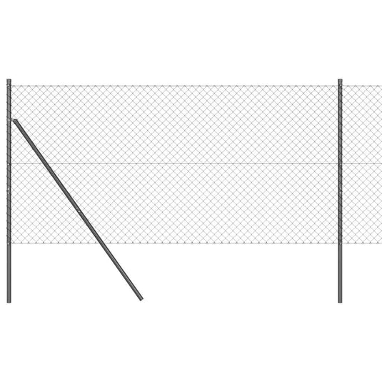 Vidaxl afrasteringspaal grijs 10 x 1,2 m (40 x 40 mm gaas)
