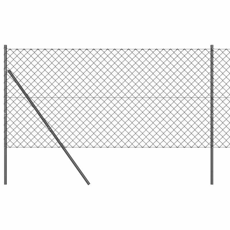 Load image into Gallery viewer, Vidaxl afrasteringspaal grijs 10 x 1,4 m (60 x 60 mm gaas)
