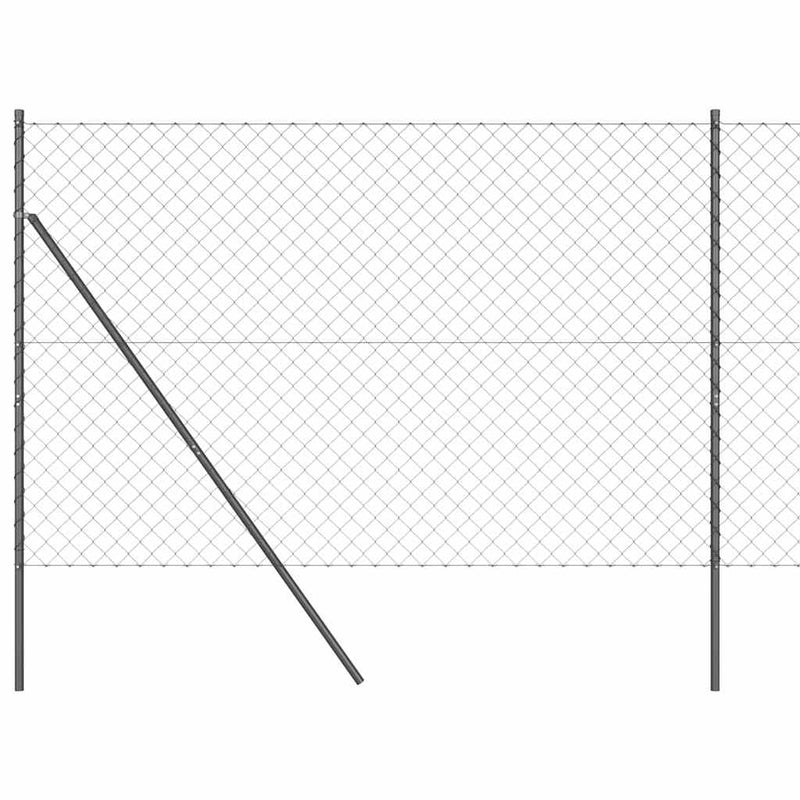 Load image into Gallery viewer, Vidaxl afrasteringspaal grijs 10 x 1,6 m (60 x 60 mm gaas)
