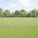 Vidaxl afrasteringspaal zilver 10 x 1,2 m (40 x 40 mm gaas) staal