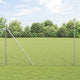 Vidaxl afrasteringspaal zilver 10 x 1,5 m (60 x 60 mm gaas) staal