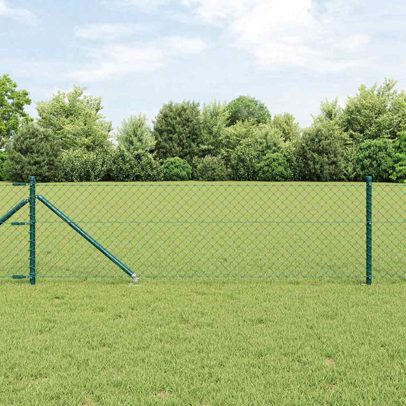 Load image into Gallery viewer, Vidaxl afrasteringspaal groen 10 x 0,4 m (40 x 40 mm gaas)
