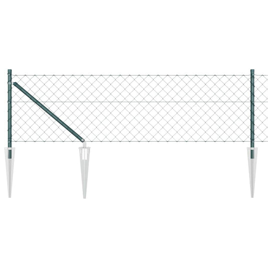 Vidaxl afrasteringspaal groen 10 x 0,6 m (60 x 60 mm gaas)