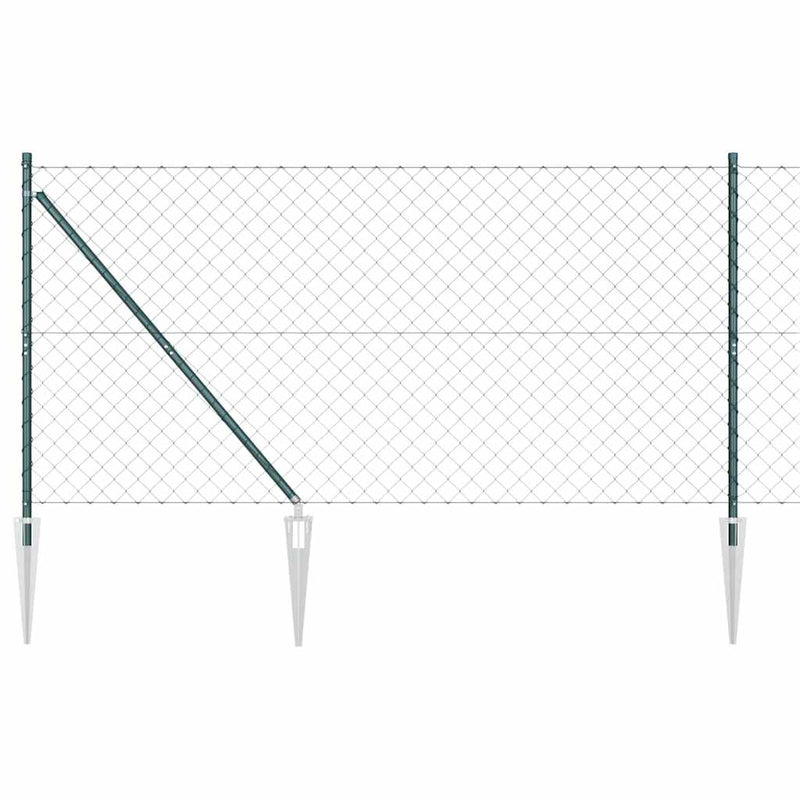Load image into Gallery viewer, Vidaxl afrasteringspaal groen 10 x 1,4 m (60 x 60 mm gaas)
