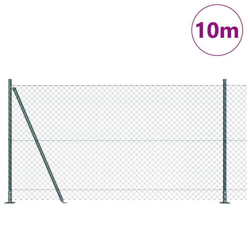 Load image into Gallery viewer, Vidaxl afrasteringspaal groen 10 x 1,2 m (40 x 40 mm gaas)

