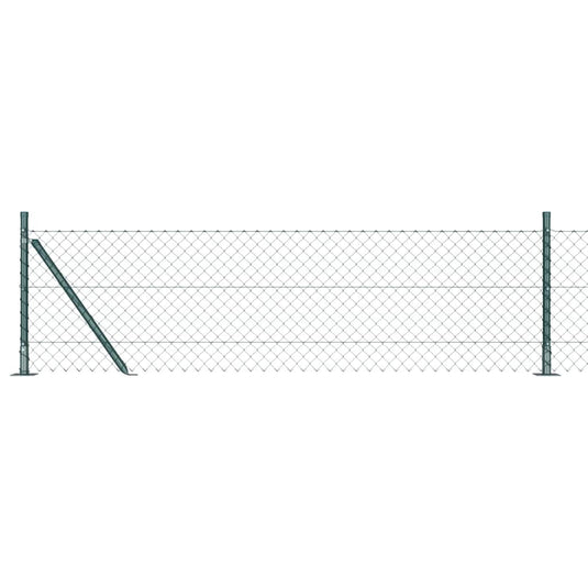 Vidaxl afrasteringspaal groen 25 x 0,4 m (40 x 40 mm gaas)