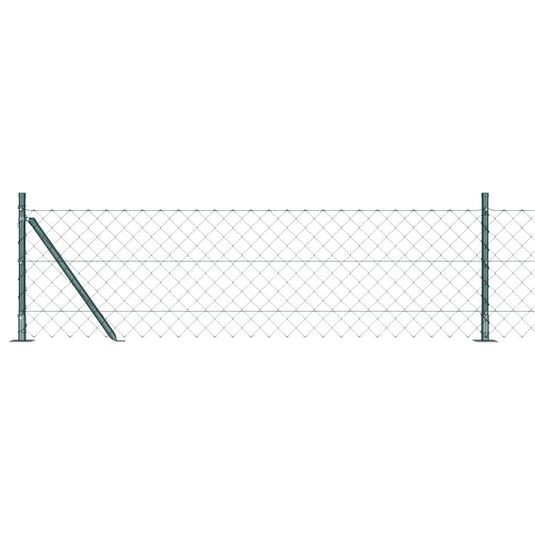 Vidaxl afrasteringspaal groen 25 x 0,4 m (60 x 60 mm gaas)