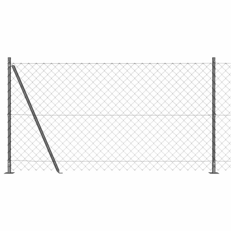 Load image into Gallery viewer, Vidaxl afrasteringspaal grijs 10 x 1,2 m (60 x 60 mm gaas)
