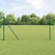 Vidaxl hek met paal groen 1,4 x 10 m staal en pvc