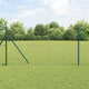 Vidaxl hek met paal groen 1 x 10 m staal en pvc