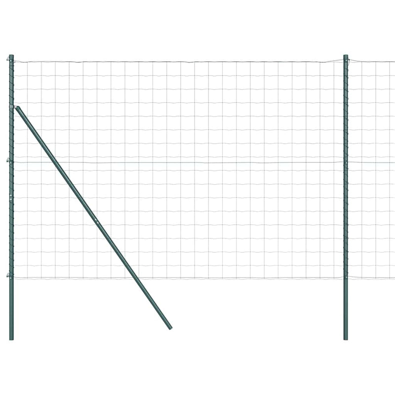 Load image into Gallery viewer, Vidaxl hek met paal groen 1,6 x 10 m staal en pvc
