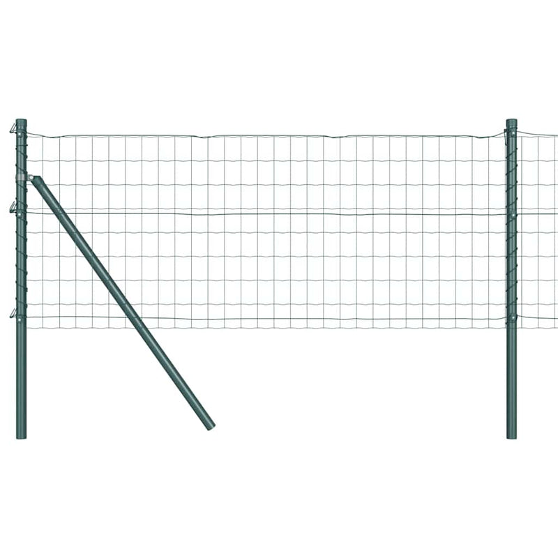 Load image into Gallery viewer, Vidaxl hek met paal groen 0,4 x 25 m staal en pvc
