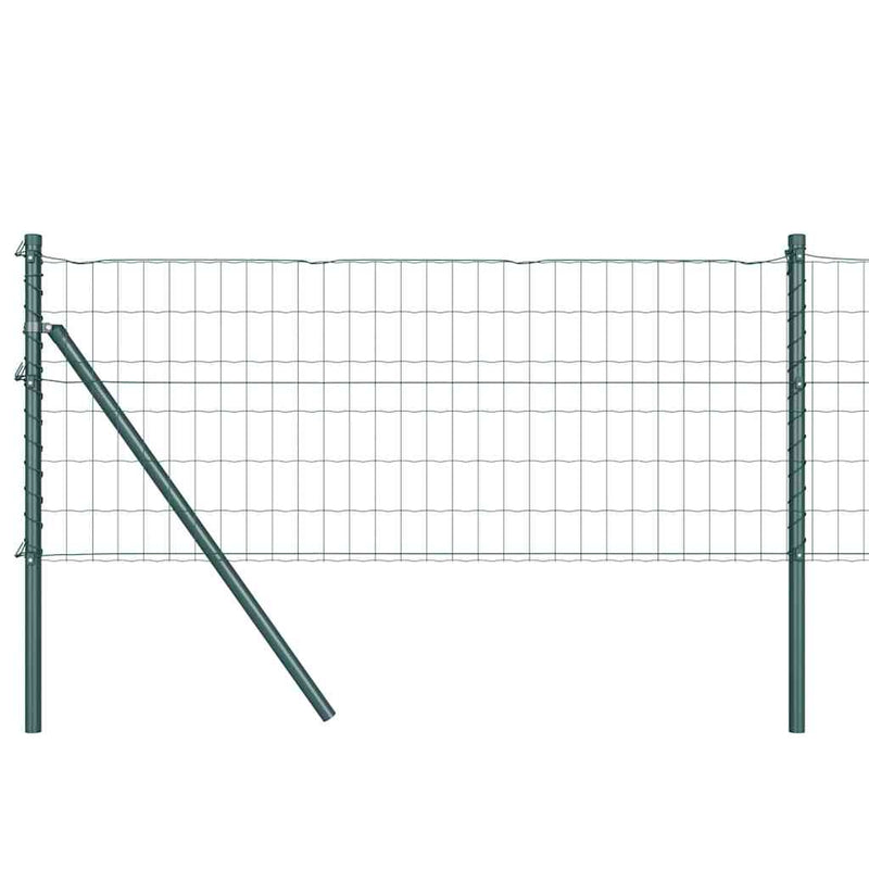 Load image into Gallery viewer, Vidaxl hek met paal groen 0,4 x 25 m staal en pvc
