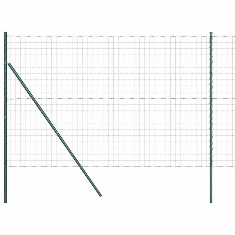 Load image into Gallery viewer, Vidaxl hek met paal groen 1,6 x 10 m staal en pvc

