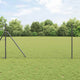 Vidaxl hek met paal grijs 1,4 x 10 m staal en pvc