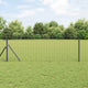 Vidaxl hek met paal grijs 0,4 x 10 m staal en pvc