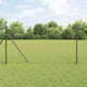 Vidaxl hek met paal grijs 1 x 25 m staal en pvc