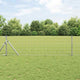 Vidaxl hek met paal zilver 0,4 x 10 m staal en pvc