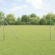 Vidaxl hek met paal zilver 1,2 x 10 m staal en pvc