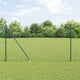 Vidaxl hek met paal groen 1,6 x 10 m staal en pvc