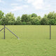Vidaxl hek met paal grijs 0,4 x 10 m staal en pvc