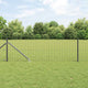 Vidaxl hek met paal grijs 0,6 x 10 m staal en pvc