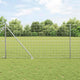Vidaxl hek met paal zilver 1,4 x 10 m staal
