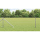 Vidaxl hek met paal zilver 0,4 x 25 m staal